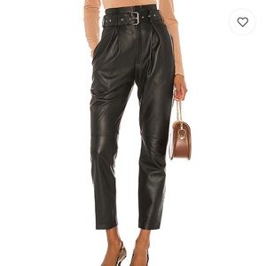 Song of Style Suzie Leather Pants in Black